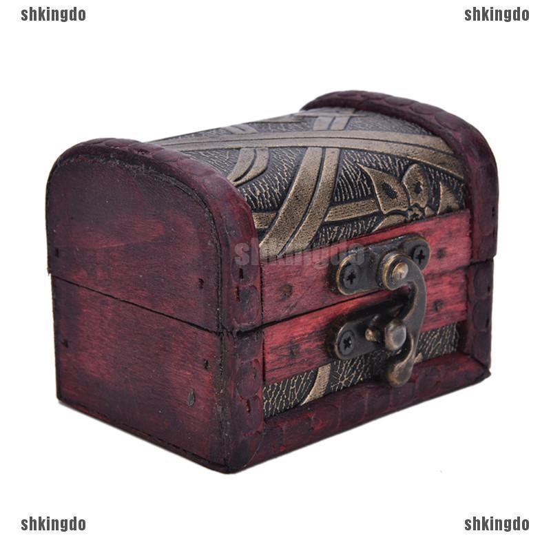 Rương nhỏ đựng đồ trang sức với họa tiết vintage độc đáo