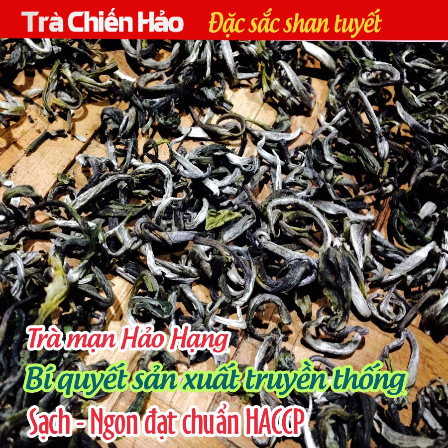 1 gói trà shan tuyết ngon hảo hạng 300g. Trà shan tuyết chuẩn ngon sạch 100% từ trà cổ thụ trên 200 tuổi. Trà Chiến Hảo