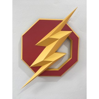 Logo The Flash – Mô hình giấy 3D Papercraft