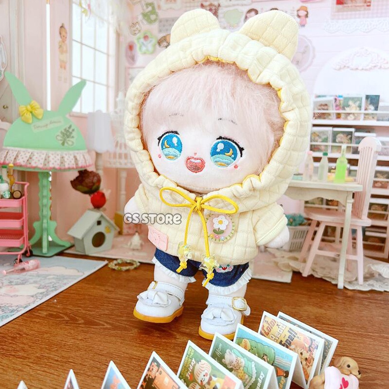 Áo Hoodie Họa Tiết Hoạt Hình Xinh Xắn Dành Cho Búp Bê Baekhyun ChanYeol D.O 20cm Búp Bê Thần Tượng CHEN SEHUN Jennie Lisa