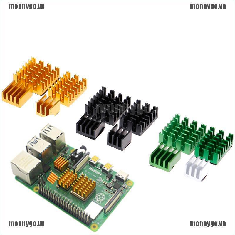 Set 4 Phụ Kiện Tản Nhiệt Bằng Nhôm Cho Raspberry Pi