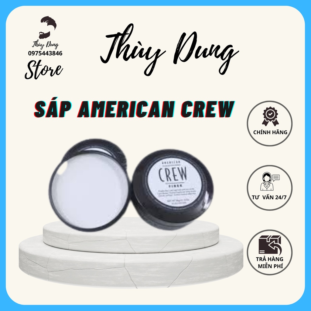 Sáp, Wax vuốt tóc AMERICAN CREW FIBER 100gr tạo kiểu giữ nếp cho tóc. HÀNG CHÍNH HÃNG