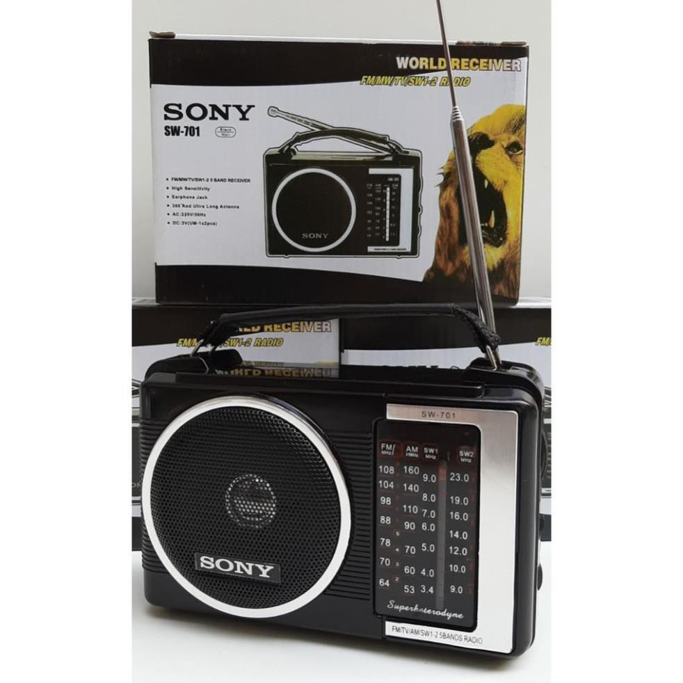 Đài sony Radio FM, AM ,SW 701 ( bảo hành 3 tháng) âm thanh rõ ràng,bắt sóng tốt hàng chất lượng tốt