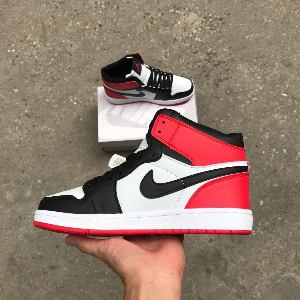 Giày Jordan 1 retro high og bred toe, Giày JD1 cao cổ đen đỏ nam nữ hàng chuẩn full box bill | WebRaoVat - webraovat.net.vn