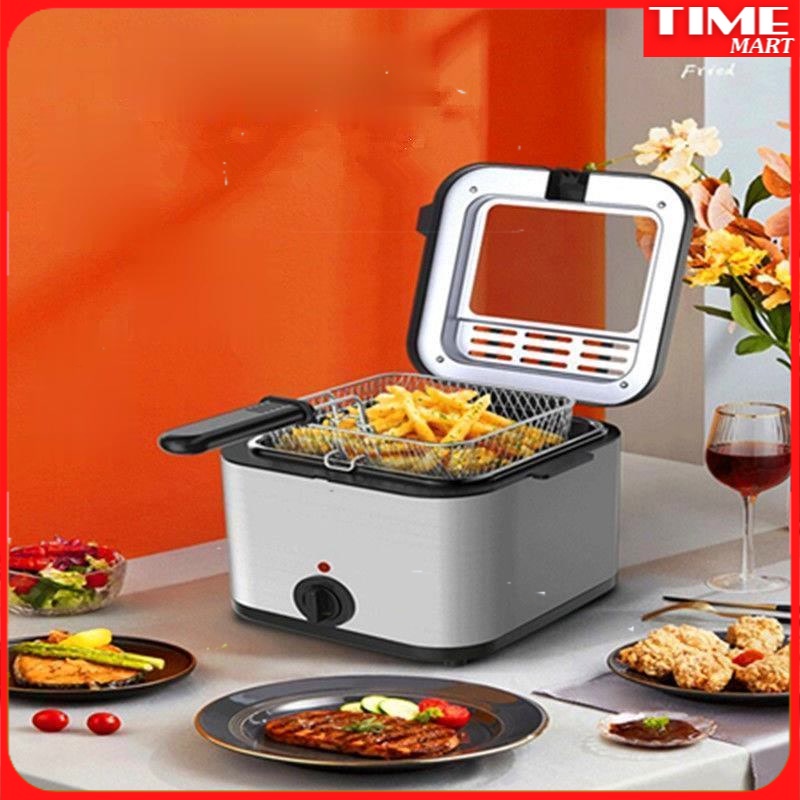 Nồi Chiên ,Hầm Điện Đa Năng 1 Nồi, Bếp Chiên Nhỏ Gia Dụng Đa Năng, Bếp Chiên Gà Nhỏ Tiết Kiệm Dầu Mini, Nhiệt Độ Ổn Định