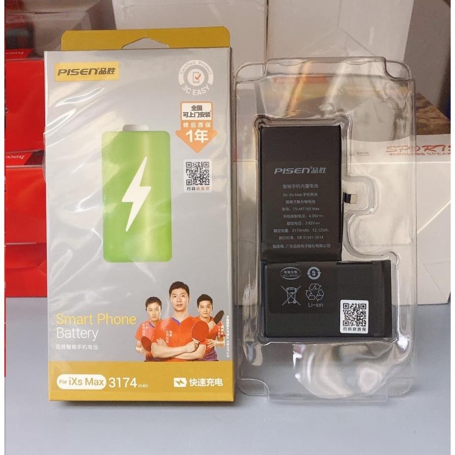 PIN PISEN ĐT táo 5s/6/6s/6pl/6spl/7/7pl/8/8pl/X/Xs/Xr/Xsmax + Bộ Vít tháo lắp