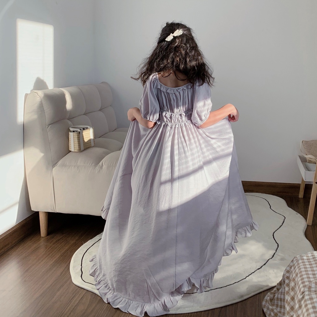Đầm babydoll tay phồng công chúa