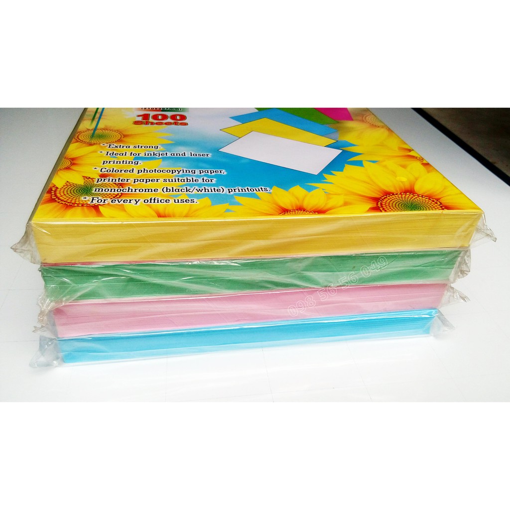 Bìa Màu Thái A4 - 180Gsm [ Xấp / 100 tờ ]