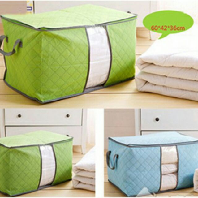 Túi Vải Đựng Quần Áo Chăn Màn Mền BIG SIZE 60Cm Loại 1 - Túi Đựng Đồ Cỡ Lớn Dáng Ngang Đa Năng ( 36*42*60 )