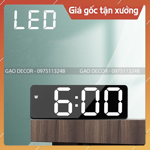 [Gạo Decor] - Đồng Hồ LED để bàn - Đồng hồ LED đa chức năng