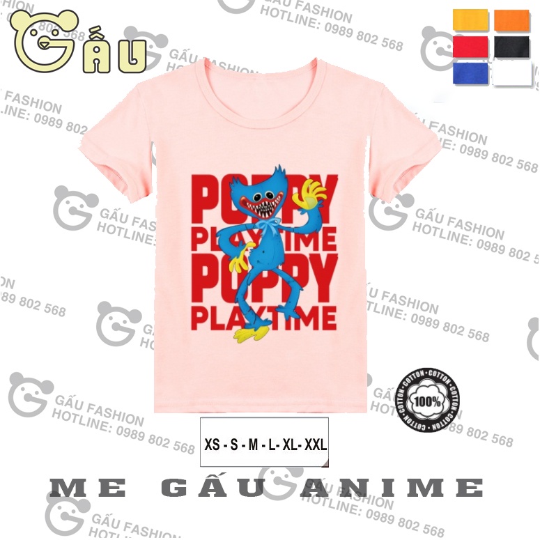 Áo Thun Huggy Wuggy Hoạt Hình Dành Cho Bé Trai Và Bé Gái nhiều màu độc đẹp giá rẻ