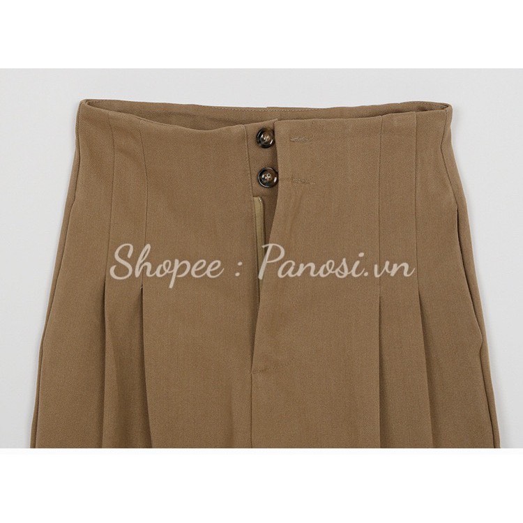 Quần baggy công sở, quần nữ công sở ống suông dài 2 khuy hàng quảng châu - mã Q350 | BigBuy360 - bigbuy360.vn