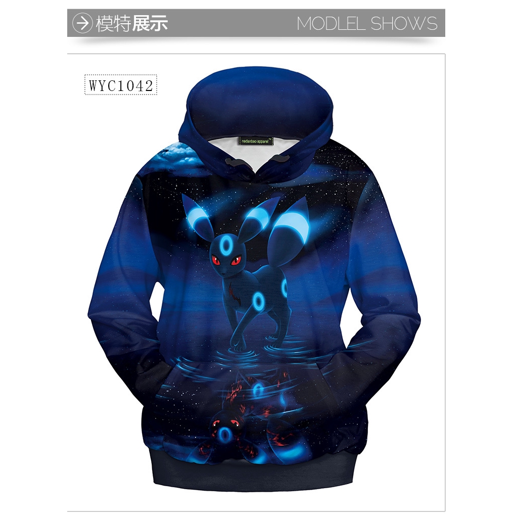 Áo Hoodie Tay Dài In Hình Pokemon Độc Đáo | BigBuy360 - bigbuy360.vn