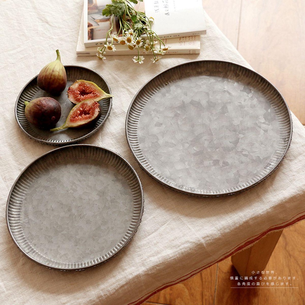 Khay Phục Vụ Bằng Sắt Phong Cách Cổ Điển
