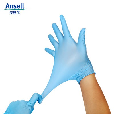 Găng tay dùng một lần ANSEL cao su Nitrile thực phẩm ăn uống không thấm nước Gia Đình Dày vệ sinh phòng thí nghiệm