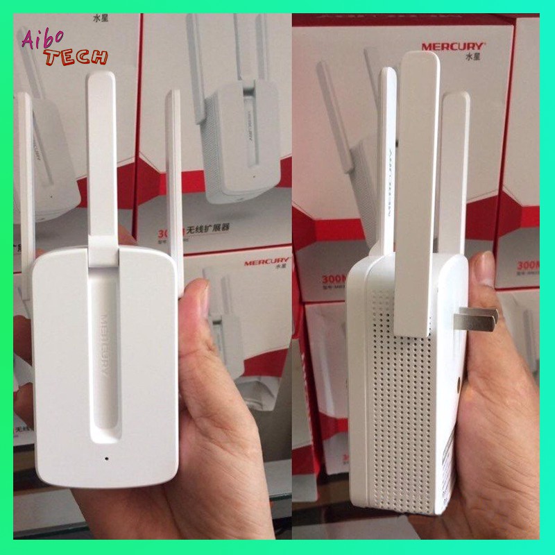 Bộ kích sóng wifi 3 râu Mercury (Wireless 300Mbps) cực mạnh, Tăng sóng Wifi, Kích Wifi, Bộ tiếp nối sóng Wifi [BH 6T]