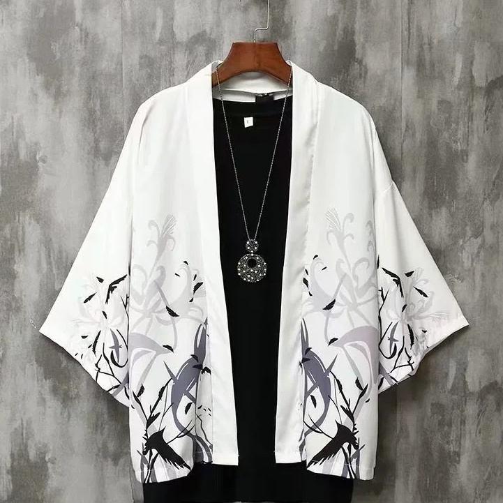 Áo Sơ Mi Tay Ngắn Chất Liệu cotton In Họa Tiết Phong Cách Nhật Bản Cho Nam Nữ