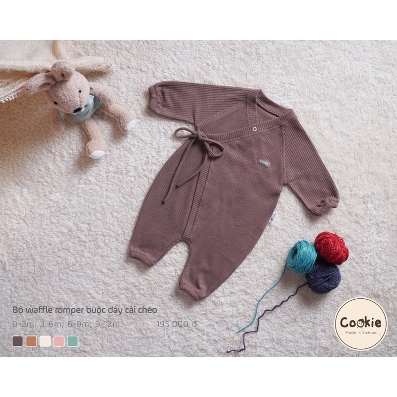COOKIE - BODY buộc dây cài chéo WAFFLE