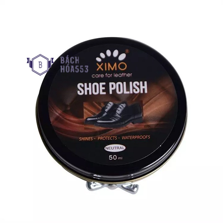 Xi Đánh Giày Sáp Shoe Polish XIMO 50ml - Giúp đồ da giữ được độ bền màu, chống nước, chống ẩm, khử mùi