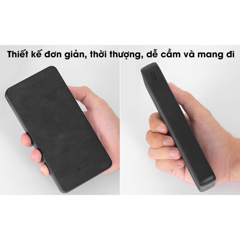 Pin sạc dự phòng Polymer 20.000mAh Type C PD QC3.0 Xmobile PowerBox P69D Đen nobox