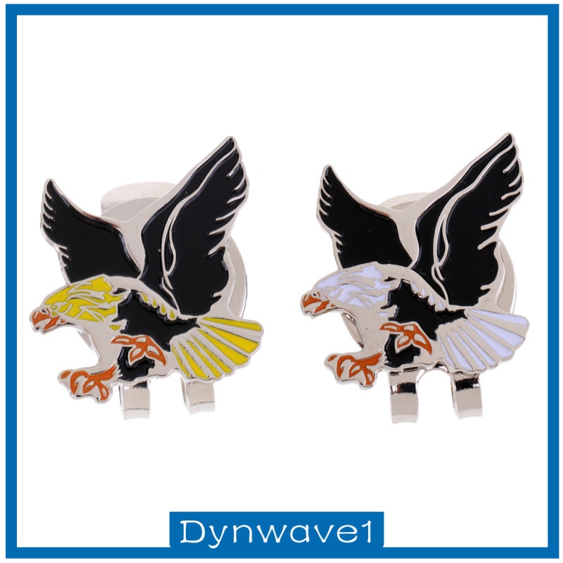 [DYNWAVE1] Cool Eagle Alloy Golf Ball Marker Magnetic with Hat Clip Golfer Gift Black