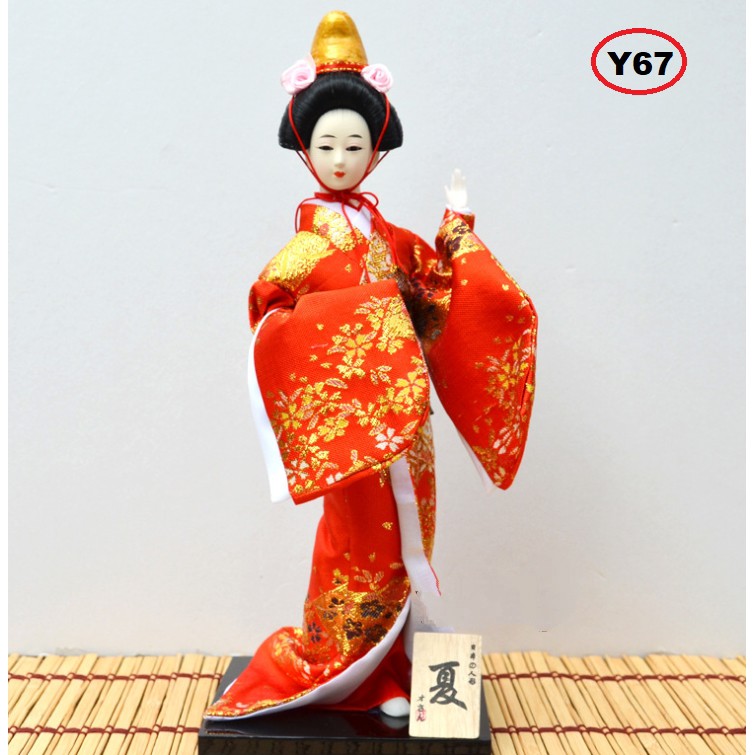 Búp bê Geisha cao 30cm mặc trang phục truyền thống Nhật Bản - mẫu Y67 (ảnh thực tế)