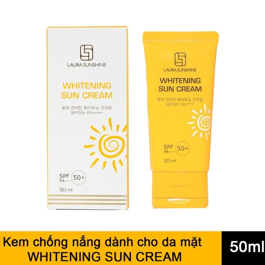 [CHÍNH HÃNG LAURA SUNSHINE] KEM CHỐNG NẮNG DÀNH CHO DA MẶT LAURA SUNSHINE - WHITENING SUN CREAM NHẬT KIM ANH SPF50 PA++