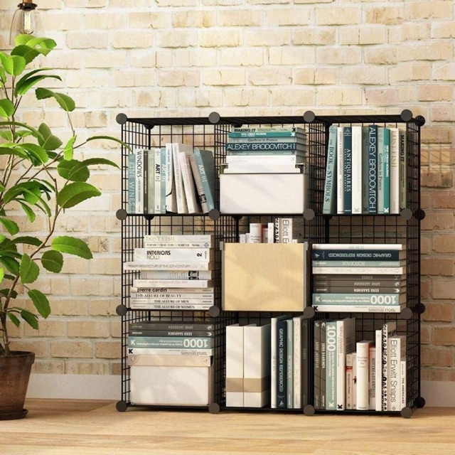 Tủ lưới ghép lưới sắt đa năng 9 ô. Chịu tối đa 20kg/1 ô.