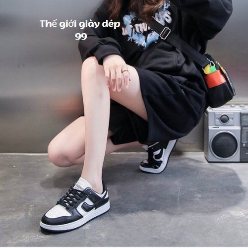 Giày nữ jordan thể thao sneakers cổ thấp màu xám, hồng, đen mẫu mới hot trend, giầy giá rẻ cá tính