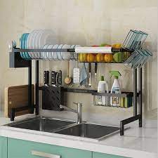 Kệ 1.2M CO GIAN Để Chén Đĩa Thông Minh Trên Bồn Rửa Bát inox 304 Cao Cấp ( KÍCH THƯỚC NÀY KHÔNG SHOP NÀO RẺ BĂNG) | BigBuy360 - bigbuy360.vn