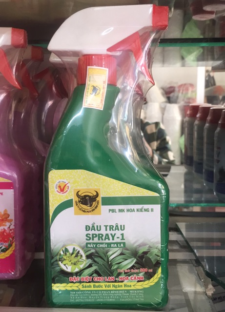 Phân bón lá đầu trâu spray - chai 500ml- 3 loại