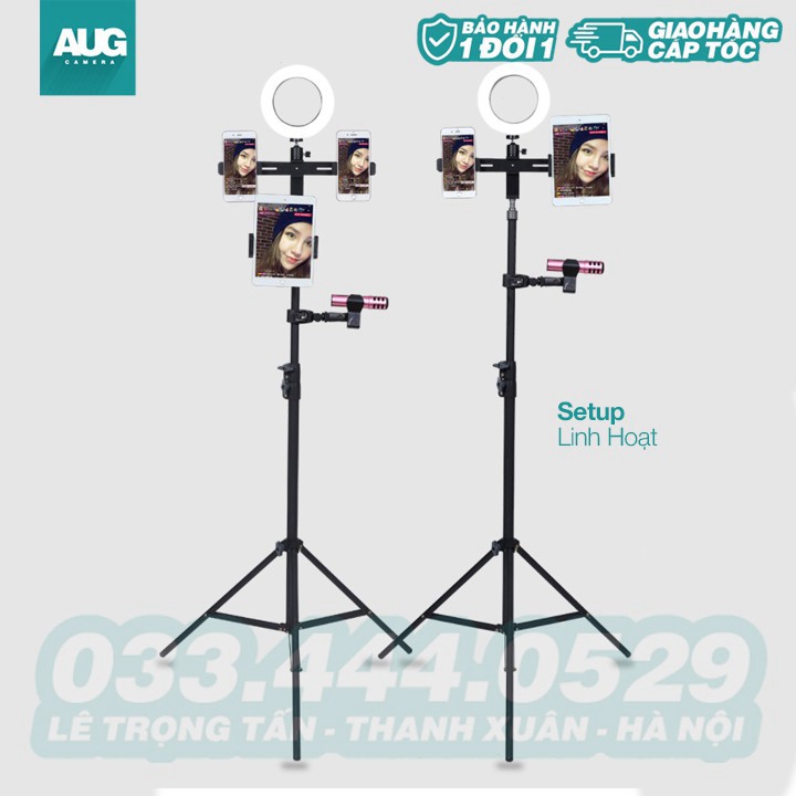 [SALE] Chân Đèn Studio, Chân Đèn Flash Cho Chụp Ảnh, Quay Phim, Chân Đèn Livestream Nhiều Cỡ - AUG Camera Hà Nội