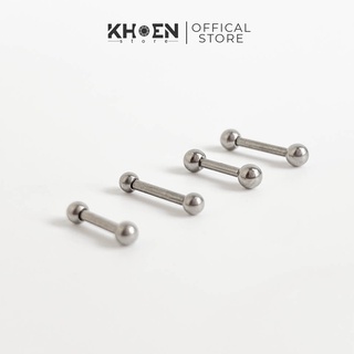 Khuyên bi 2 đầu - titanium g23- khoen store