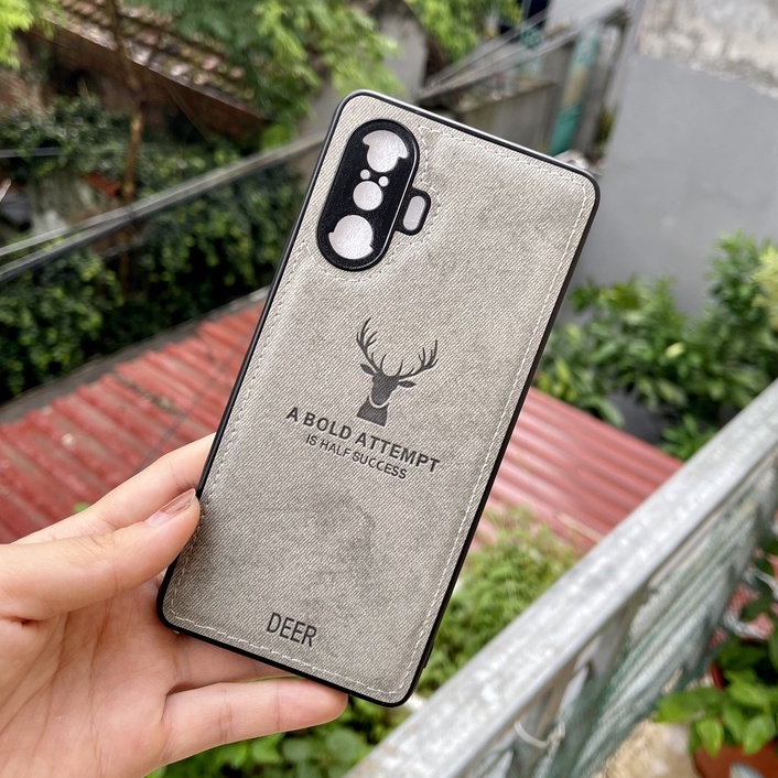 Ốp lưng vải bò Xiaomi K40 K40 pro K40 gaming K50 gaming hoạ tiết hươu