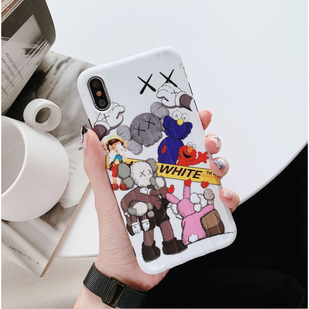 Ốp lưng iphone Sesame street kaws sọc - Ốp iphone 5/5s/6/6s/7/8/7plus/8plus/Xs/Xsmax/11/11promax E4-4