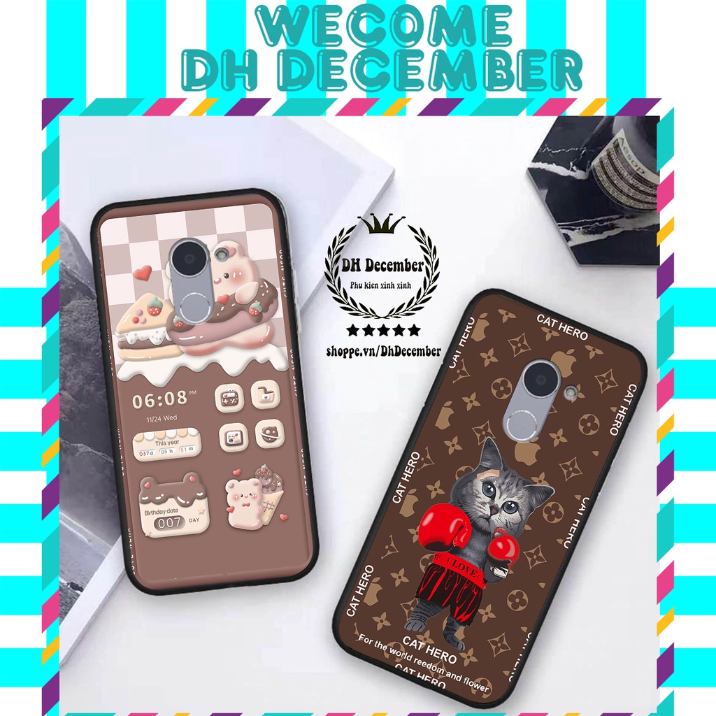 Ốp lưng Huawei Y7 PRIME 2018 in hình 3D GẤU HỒNG-GẤU BE3R -XINH XẺO CỰC ĐẸP