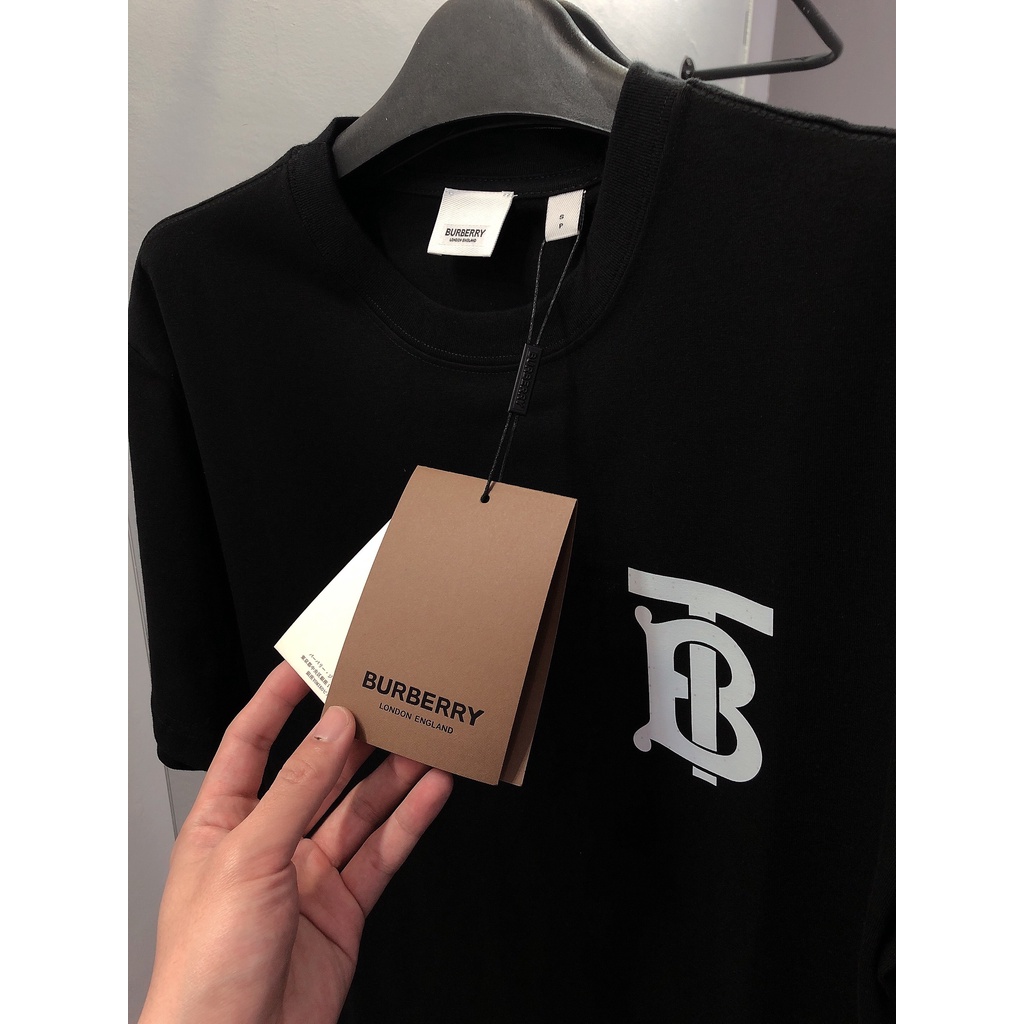 Áo thun cổ tròn Burberry mix thom browne hàng loại cao cấp