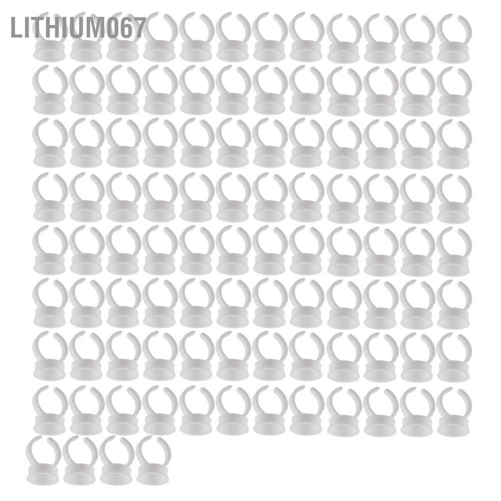 [Hàng mới về] Vòng hình dạng nhẫn đeo tay đựng keo nối mi bằng nhựa dùng một lần