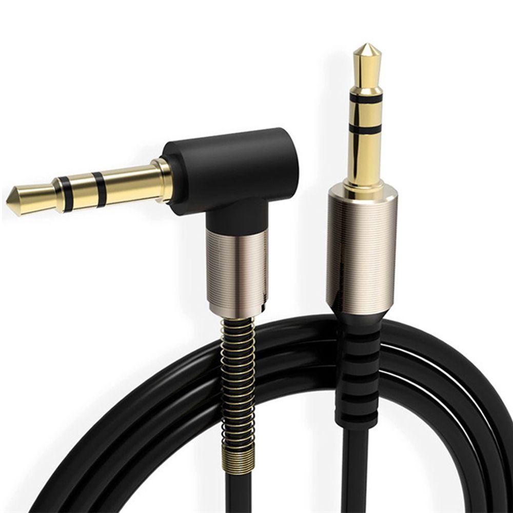 BTLIMER Dây Cáp Âm Thanh 3.5mm Dài 1M 90 Độ Chuyên Dụng Cho Loa Xe Hơi