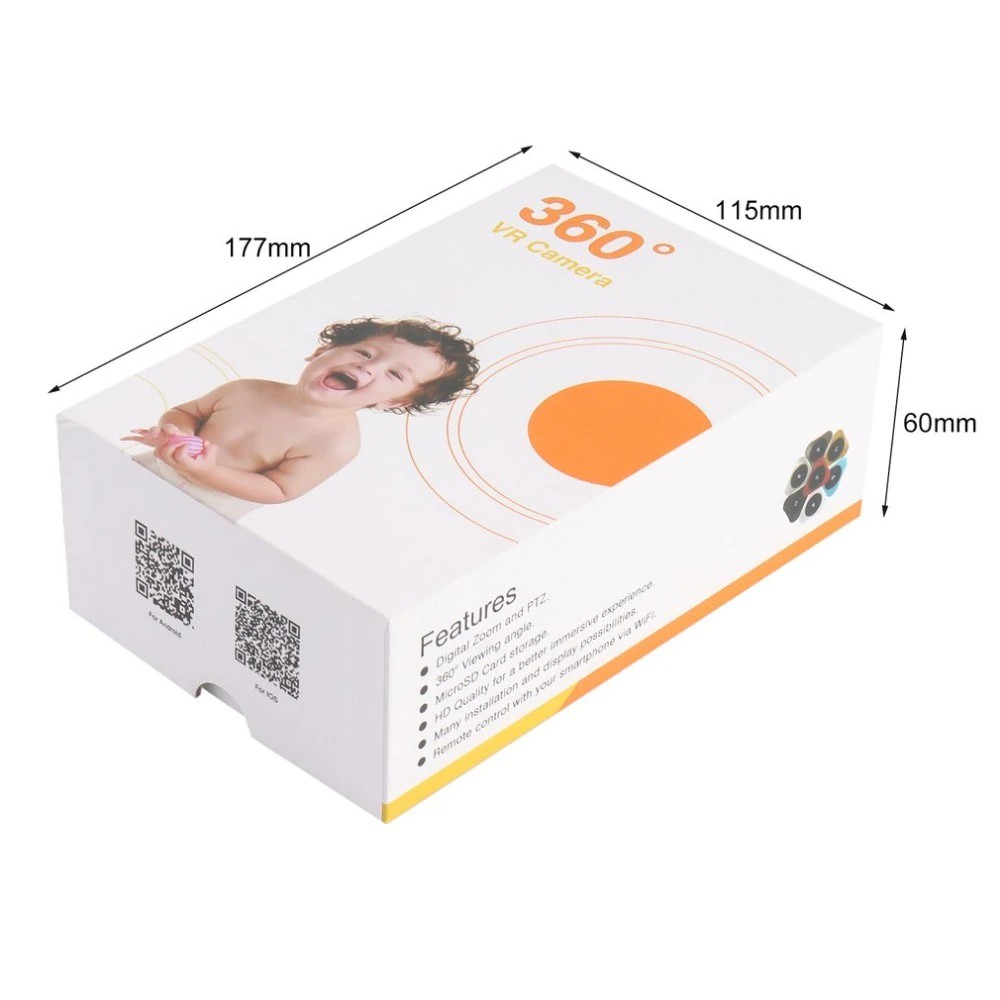 Camera yoosee 360 VR HD 960P Mini quan sát mọi góc nhìn+ thẻ nhớ chuyên dụng camera 32gb | BigBuy360 - bigbuy360.vn