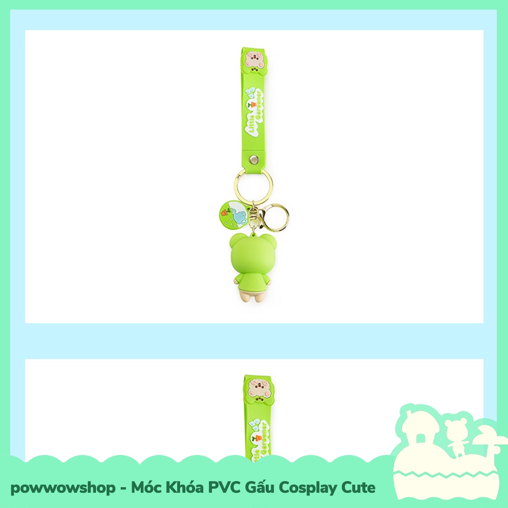 [Sẵn VN - Hỏa Tốc] Dây Móc Khóa PVC Kiểu Dáng Gấu Cosplay Cute Đáng Yêu