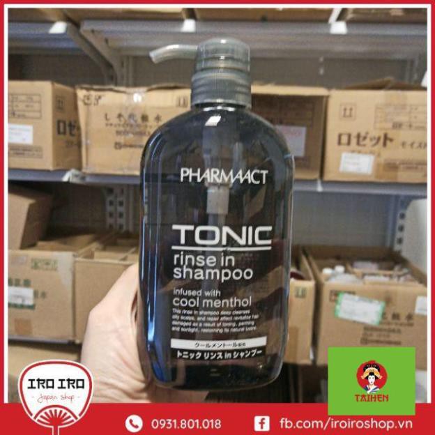 Dầu gội xả 2 in 1 sạch gàu phục hồi tóc Pharmaact Tonic 600ml