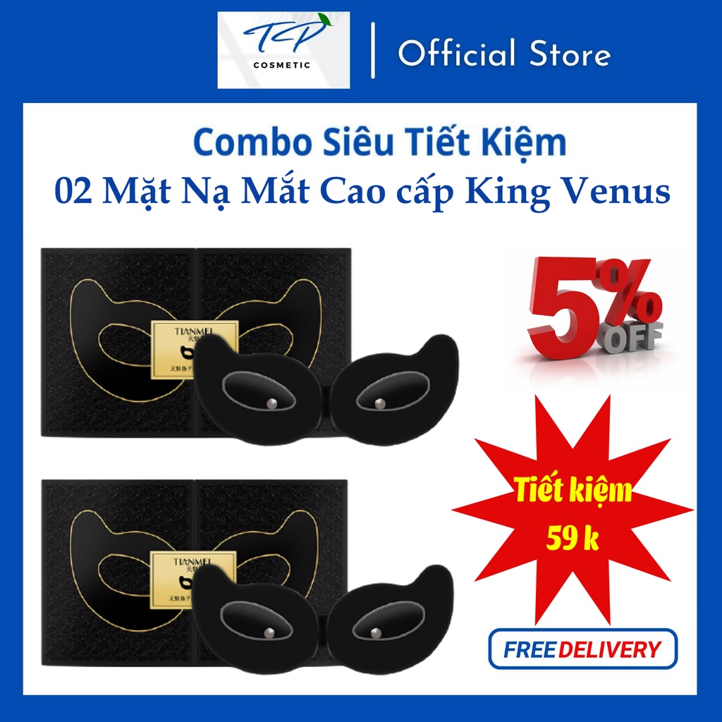 Mặt Nạ Mắt Cao Cấp King Venus : giảm nhăn, quầng thâm, giúp da căng mịn, ngăn ngừa lão hóa.