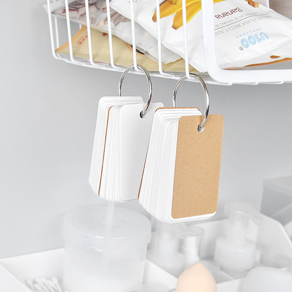 Sổ Tay Mini Bằng Giấy Kraft Có Vòng Nhẫn Kim Loại DIY