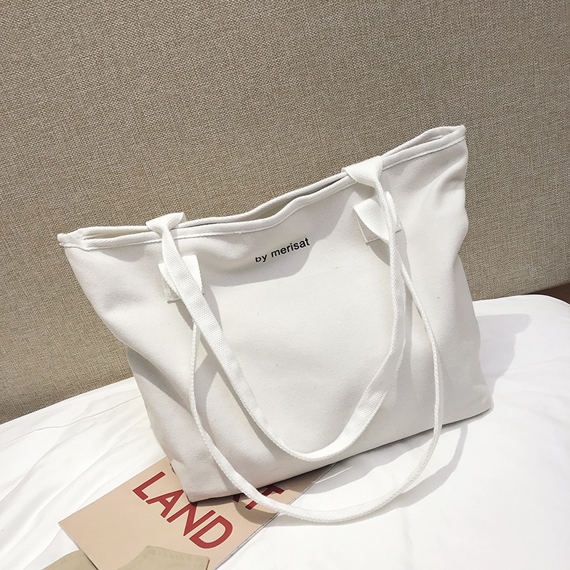 Túi Xách Canvas Đeo Vai Sức Chứa Lớn Thời Trang Mùa Xuân Hàn Quốc Mới