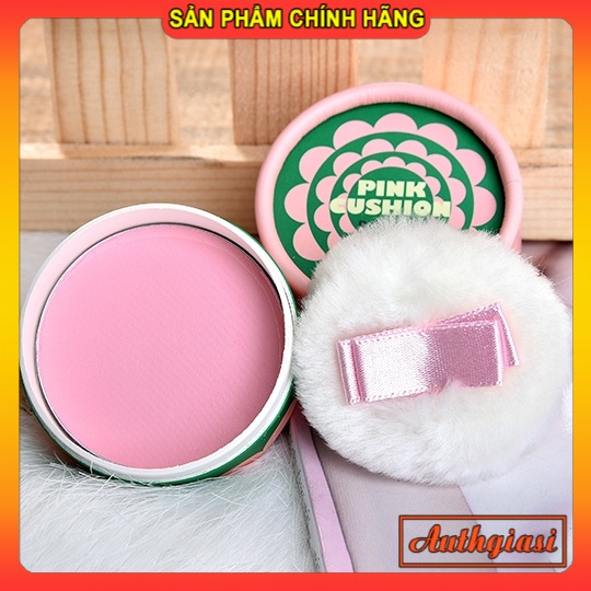 Phấn má hồng The Face Shop Lovely Me: Ex Pastel Cushion Blusher TFS fmgt dạng nén kèm bông tán