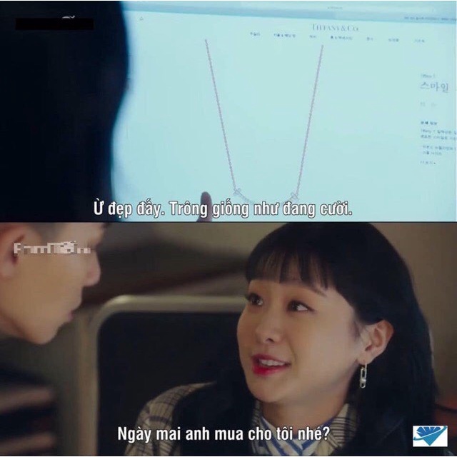 Dây chuyền nữ nụ cười đính đá rất hót - Kho sỉ bạc Nhất Linh