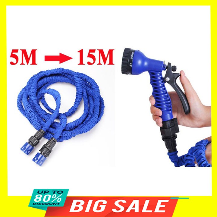 1 Dây dẫn và 1 vòi nước xịt giãn nở 3 lần 15m