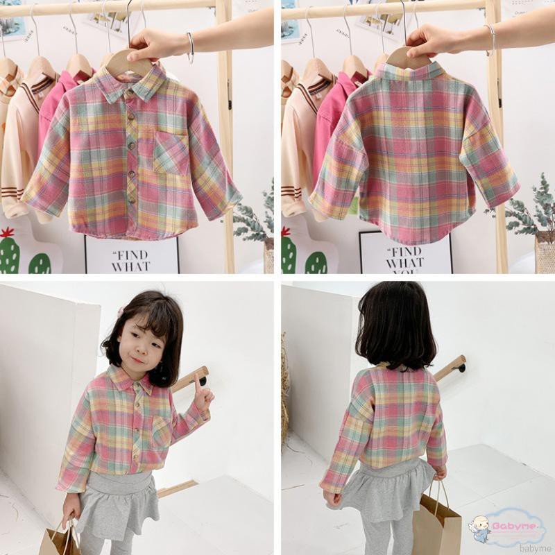 Áo Khoác Cardigan Sọc Caro Cho Bé Gái