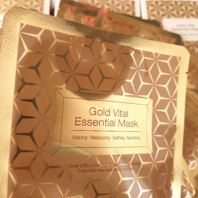 Mặt nạ vàng Skinapple Gold Vital Essential Mask bổ sung collagen giảm nhăn Da